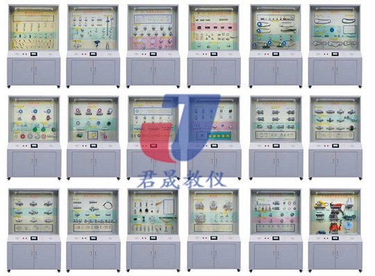 供应君晟JS-JSL10型推荐机械设计(零件)陈列柜  机械设计零件柜