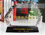 重庆光荣党员水晶纪念品，党先锋岗位纪念品制作