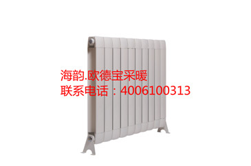 焦作新港花园欧德宝暖气片安装案例  散热器