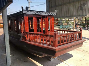 手工定制画舫船 观光船 餐饮船 道具拍摄船