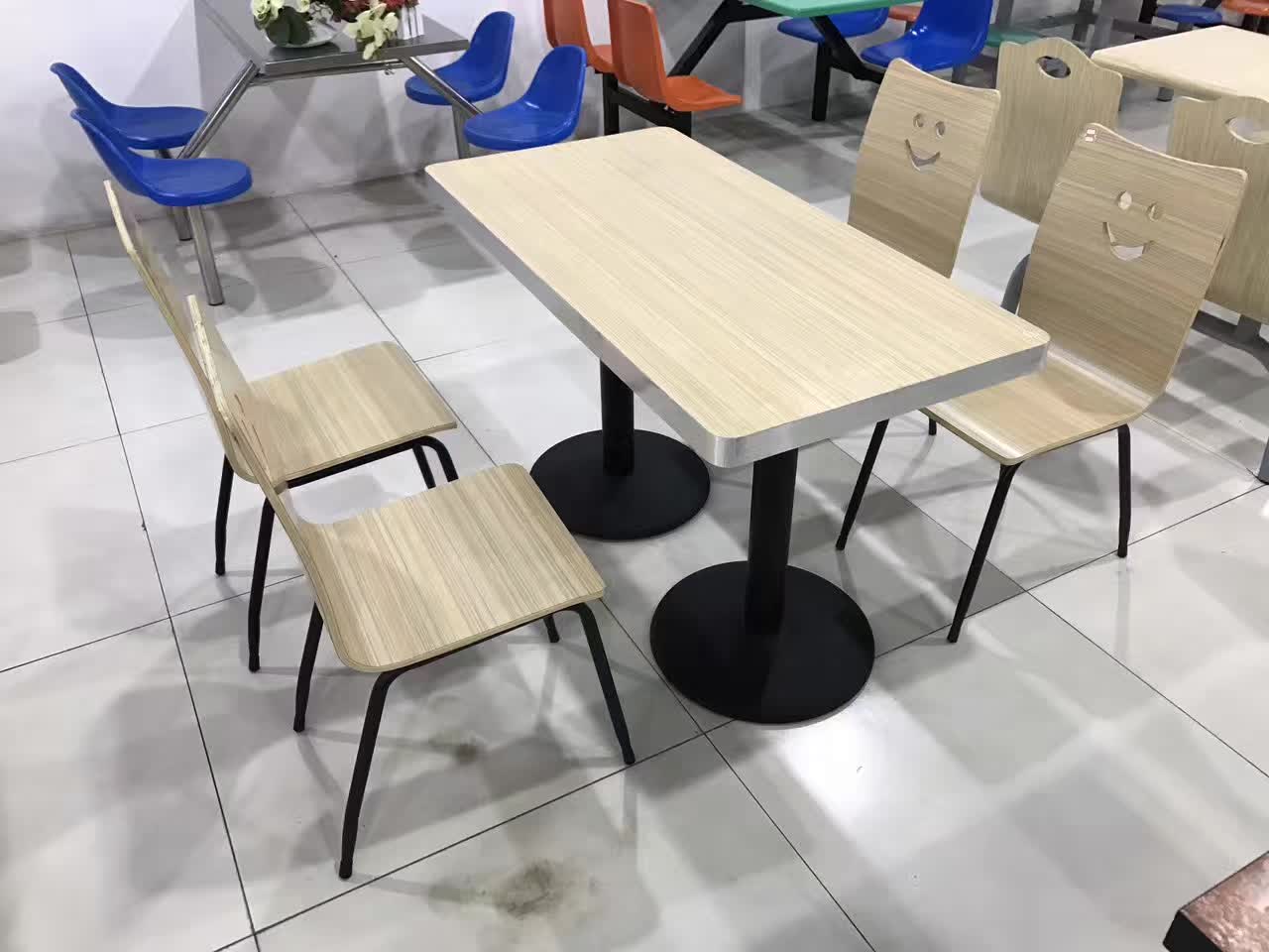 供应肯德基餐桌椅快餐桌小吃店奶茶咖啡厅桌椅&nbsp;&nbsp;快餐桌椅
