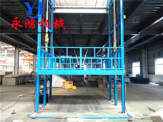 聊城导轨式升降机 链条式液压货梯定制