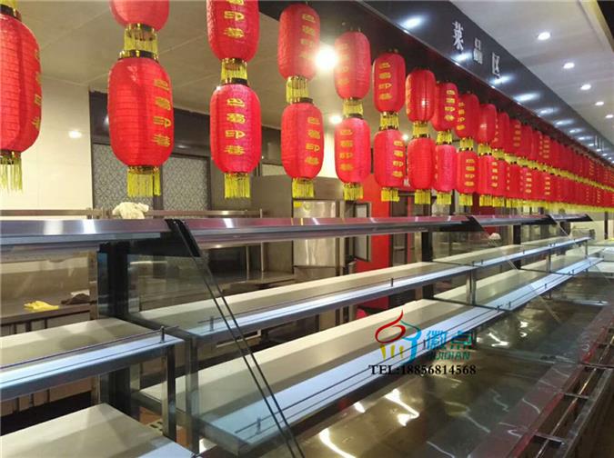 鲜菜火锅保鲜柜，自助火锅菜品冷藏柜  不锈钢后补式选菜柜