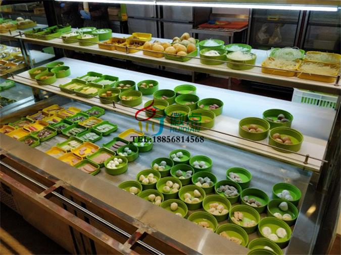 鲜菜火锅保鲜柜，自助火锅菜品冷藏柜  不锈钢后补式选菜柜