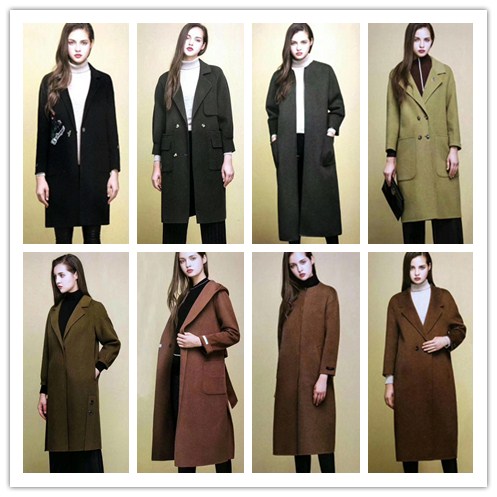 广州时尚品牌女装批发羊剪绒双面尼大衣 统衣服饰好