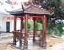 四角凉亭厂家，花园景观设计，防腐木凉亭制作