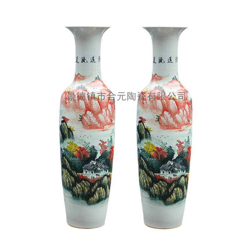 寺庙竣工庆典礼品落地大花瓶 寺庙摆设陶瓷大花瓶定制&nbsp;&nbsp;寺庙摆设大花瓶