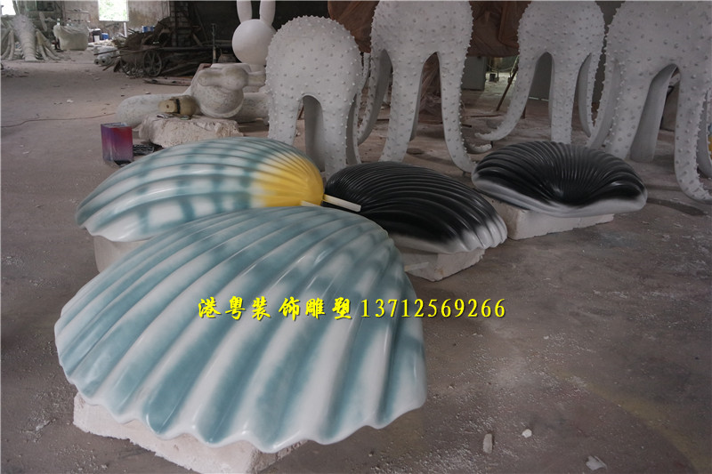 仿真天然贝壳 树脂海螺海星生物景观摆件雕塑  贝壳雕塑  海星雕塑  仿真海螺雕塑