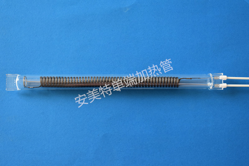 安美特制作单端碳纤维加热管22mm220v  卤素石英电热管  半镀金加热管