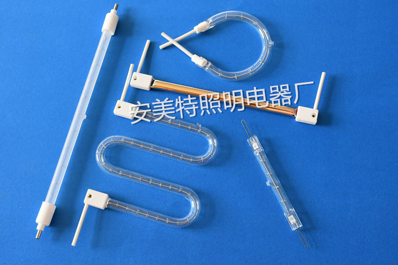 安美特造不反光磨砂卤素电热管220v  磨砂加热管  红宝石石英电热管  镀金石英电热管