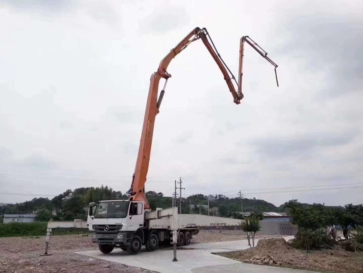 石家庄市新乐市52米混凝土泵车出租价格
