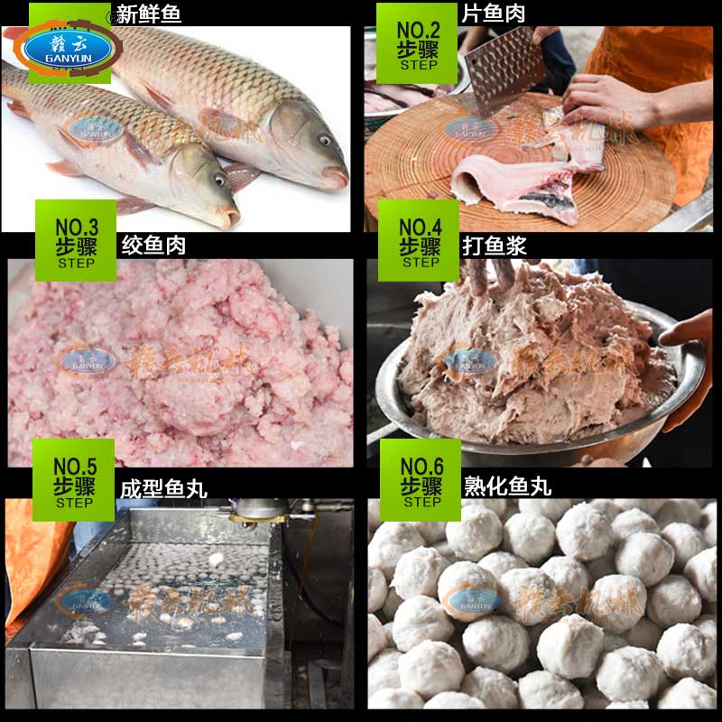 专业鱼丸成套生产设备 厂家直销流水线做鱼圆的机子&nbsp;&nbsp;鱼圆设备&nbsp;&nbsp;成套鱼丸机