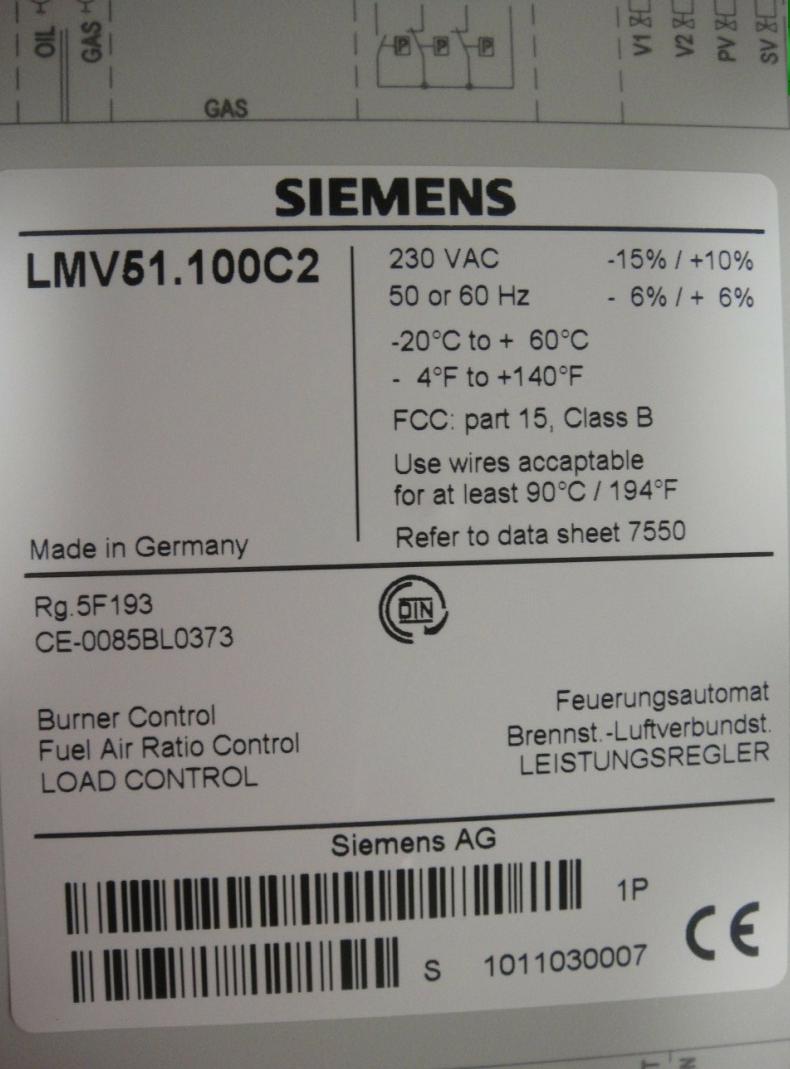 西门子燃烧控制器LMV51. 100C2配套显示器AZL52 燃烧器配件