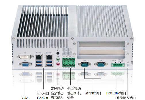无风扇工业电脑四核处理器带2PCI/PCI-E扩展  无风扇工控机  工业计算机  工业电脑主机