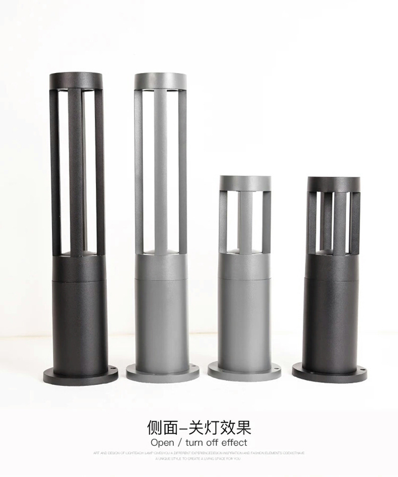 厂家直销户外led草坪灯圆柱防水草地灯