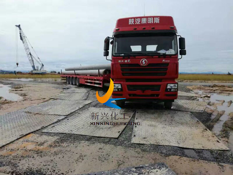 工程塑料抗压防滑铺路板   高分子聚乙烯铺路垫板