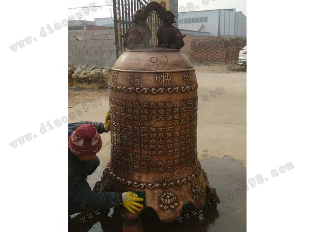 铜钟铸造_寺庙铜钟定制_志彪  雕塑  铜雕