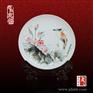 聚会纪念盘 定制陶瓷盘 瓷盘印商标logo