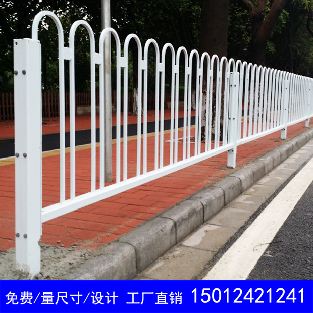 河源人行道护栏 佛山马路边隔离栏 深圳围栏