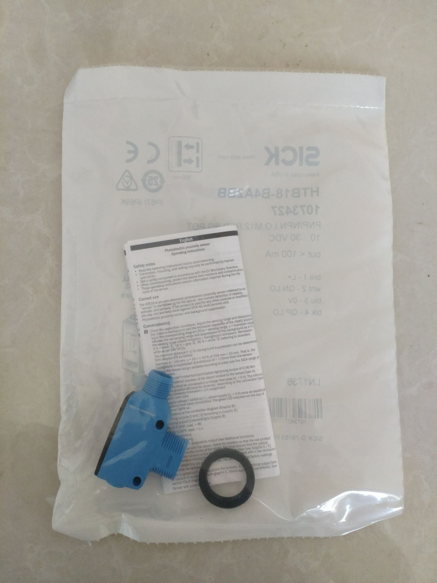 SICK西克传感器 HTB18-B4A2BB&nbsp;&nbsp;光电传感器