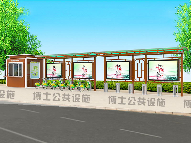 车棚 城市公共带充电自行车棚  公共车棚安装  自行车棚厂家