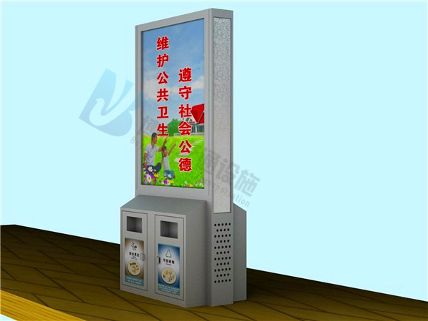 高端不锈钢户外广告垃圾箱 城市分类垃圾箱  不锈钢垃圾箱  广告垃圾箱厂家