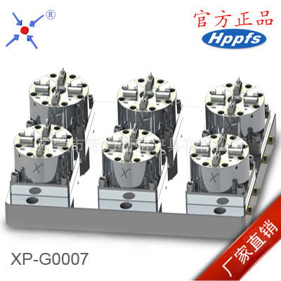 D100气动铜工夹具 CNC快速定位电极夹具 气动卡盘