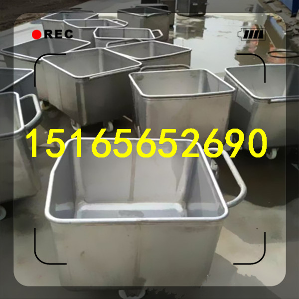 不锈钢食品小料车 食品桶车佳品机械批量制造  不锈钢料车