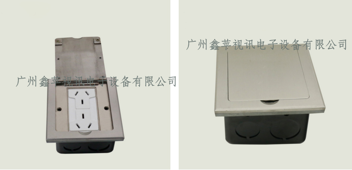 翻盖式地面插座XP-F95-B  多媒体开启  斜插/弹起
