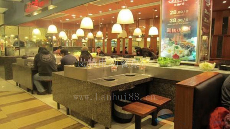 河南旋转小火锅设备厂家、自助旋转火锅设备厂家 回转火锅设备