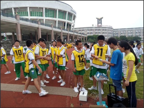 探感物联433MHz中长跑计时记圈应用于中学