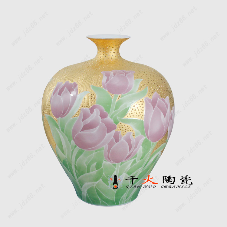 景德镇手绘陶瓷花瓶商务礼品&nbsp;&nbsp;陶瓷花瓶批发厂家&nbsp;&nbsp;花瓶生产厂家