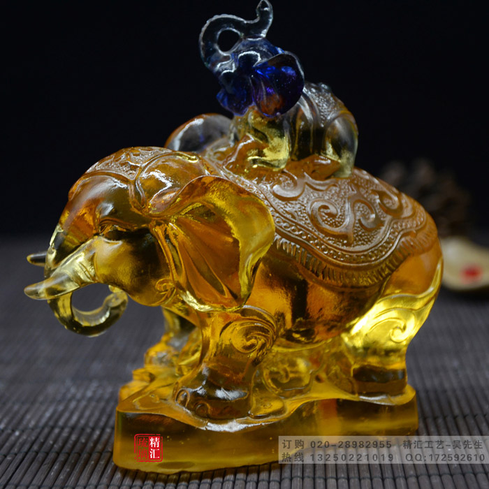 重庆琉璃商务摆件，大象招福工艺品摆件厂家直销定制&nbsp;&nbsp;琉璃摆件大象&nbsp;&nbsp;古法琉璃工艺品厂&nbsp;&nbsp;琉璃厂家直销