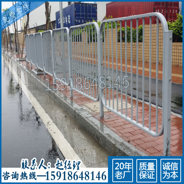 佛山公路护栏现货 广州定制批发交通道路护栏 路侧防护栅 京式栅栏 小区栅栏