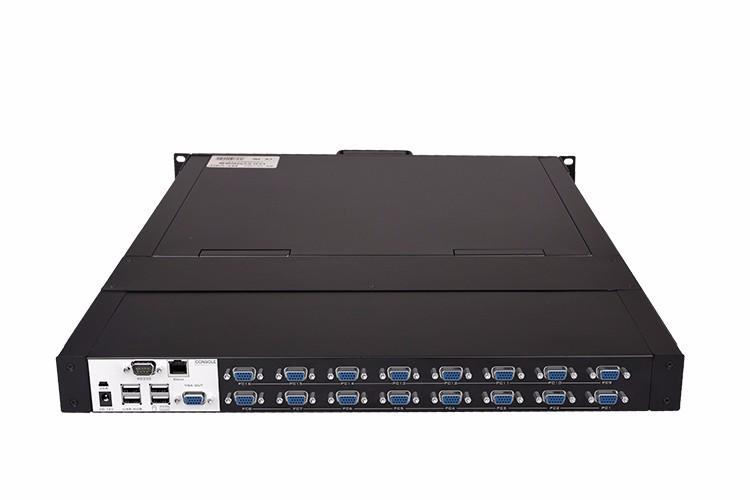 16口LCD远程IP KVM切换器  16口IP-KVM切换器  迈拓维矩IP-KVM切换器  LCD屏IP-KVM切换器