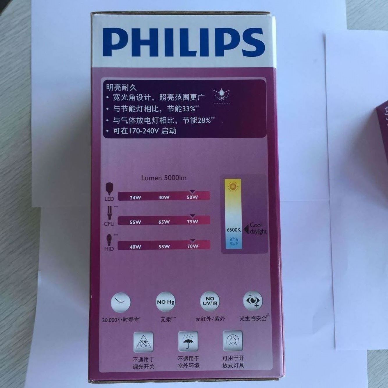 飞利浦LED中低天棚灯泡50W&nbsp;&nbsp;LED灯泡&nbsp;&nbsp;LED球泡&nbsp;&nbsp;LED天棚灯泡