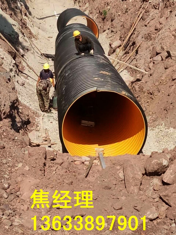 中牟县钢带波纹管生产厂家  排污管