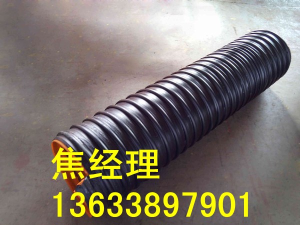 聚乙烯钢带螺旋波纹管  排污管  钢带波纹管