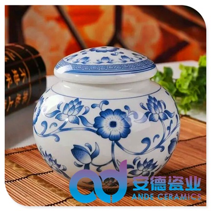 陶瓷罐子定做 瓷器茶叶罐定制 高档陶瓷茶叶罐 陶瓷枣子罐