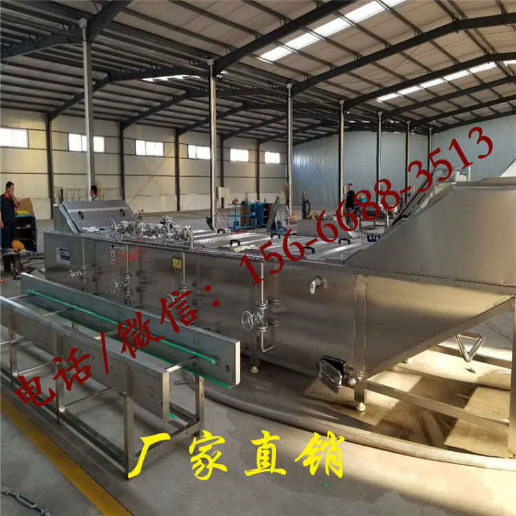 魔芋素毛肚巴氏杀菌设备 清洗预煮解冻整套设备  预煮流水线  素毛肚解冻设备