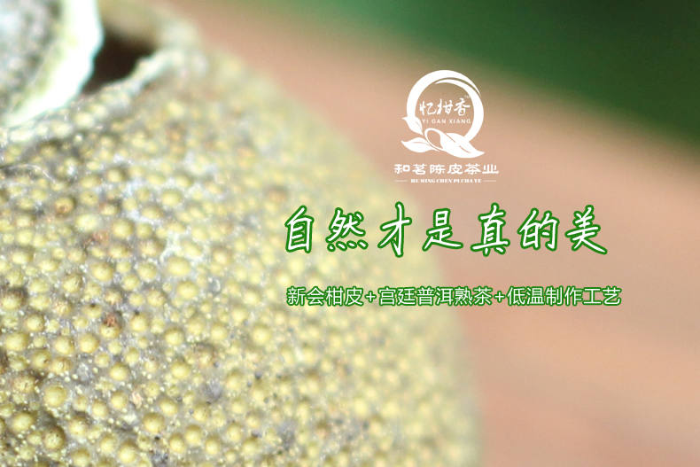 忆柑香新会小青柑茶普洱熟茶叶双红罐装500g  新会陈皮