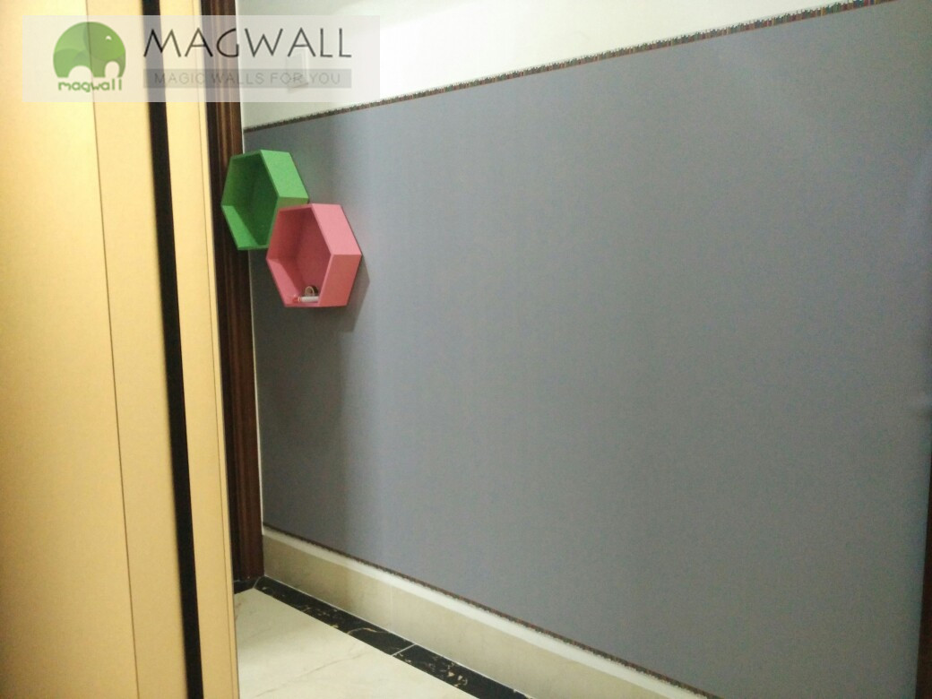Magwall创意自粘上墙擦写无痕静灰色磁性黑板  静灰色黑板  magwall