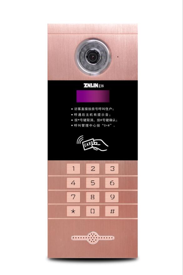 广东可视对讲厂家珠海正林楼宇对讲带广告播放门口机