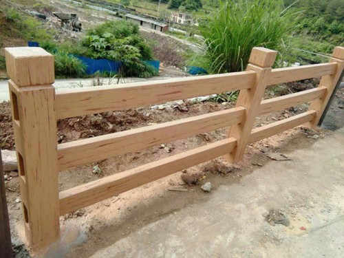 仿木栏杆厂家三明河道护栏供应商  仿石栏杆