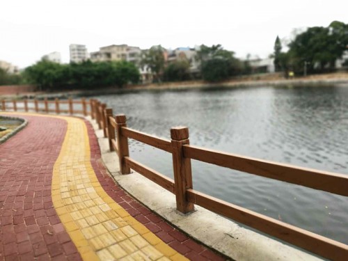 仿木栏杆厂家三明河道护栏供应商  仿石栏杆