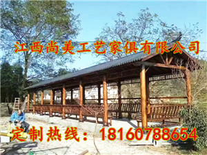 户外防腐木凉亭实木仿古六角凉亭重檐八角凉亭  凉亭图片  水车图片