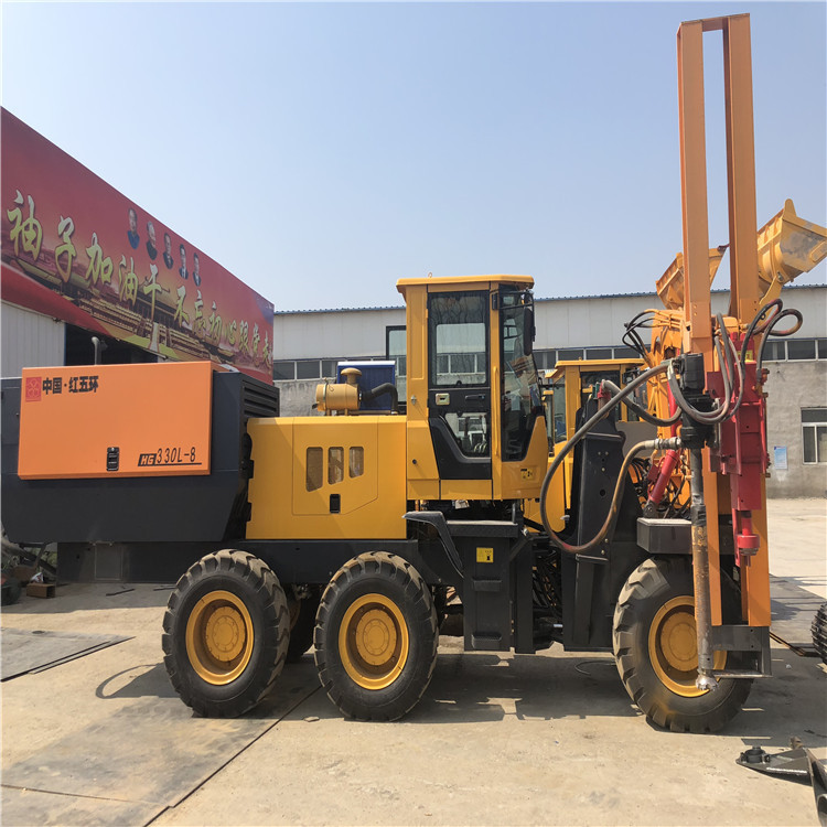 供应公路护栏打拔钻一体机 高速护栏钻孔机厂家  防撞波形护栏钻孔机  护栏打桩机