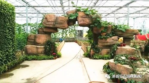 沧州假树大门_仿木假树大门施工