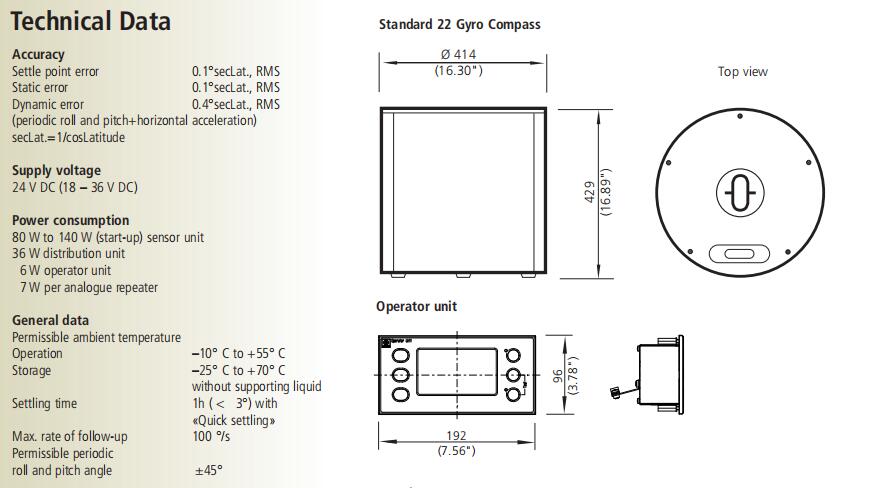德国安修斯STD-22船用电罗经  安修斯电罗经  安修斯船用电罗经