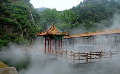 湖北公园人造雾生态园景观雾化设备  人造雾工程  公园喷雾工程  景观造雾工程